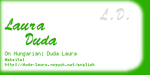 laura duda business card